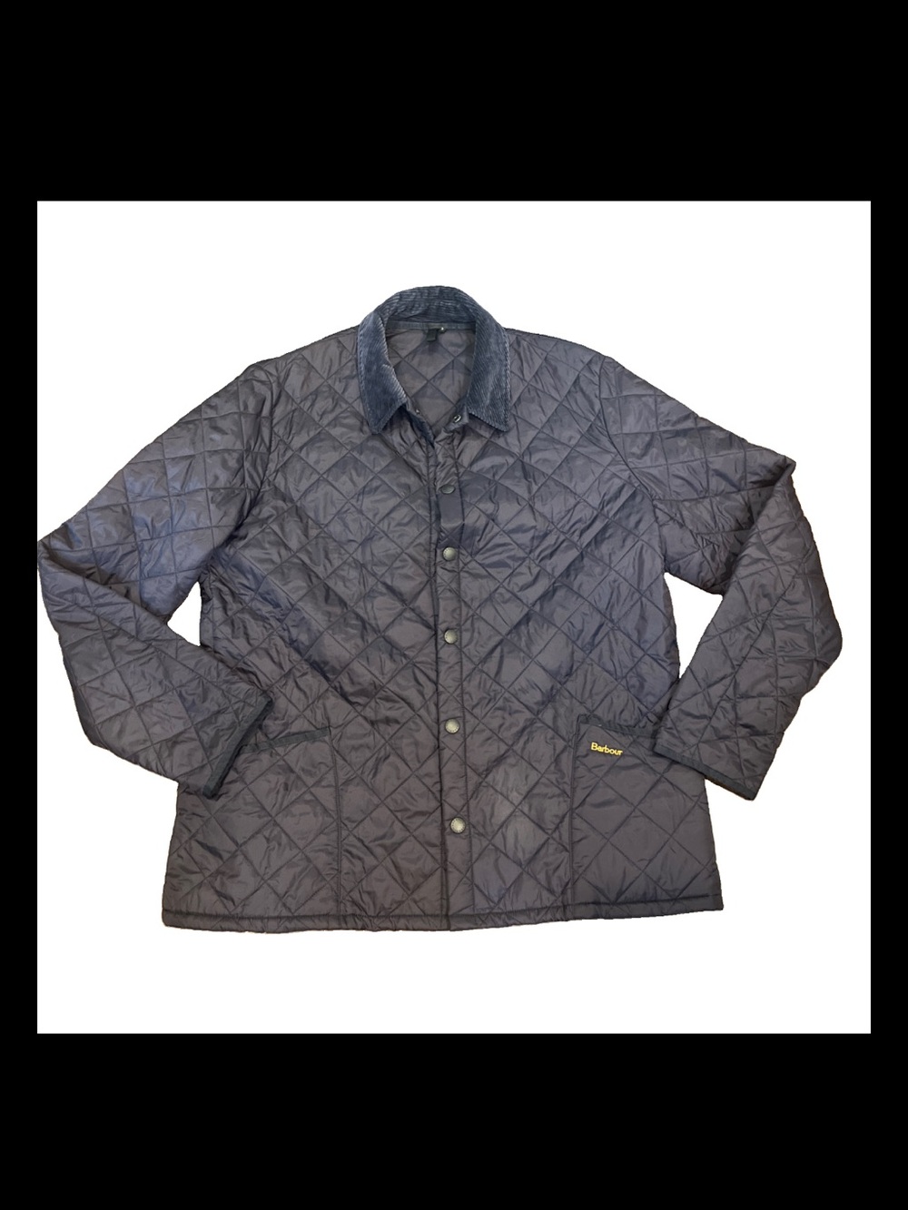 Barbour Men's Dark Navy Diamond-Quilt Puffer Jacket
